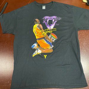 Support Black College Mens Black Kobe Bryant Black Mamba Pullover T Shirt Sz XL